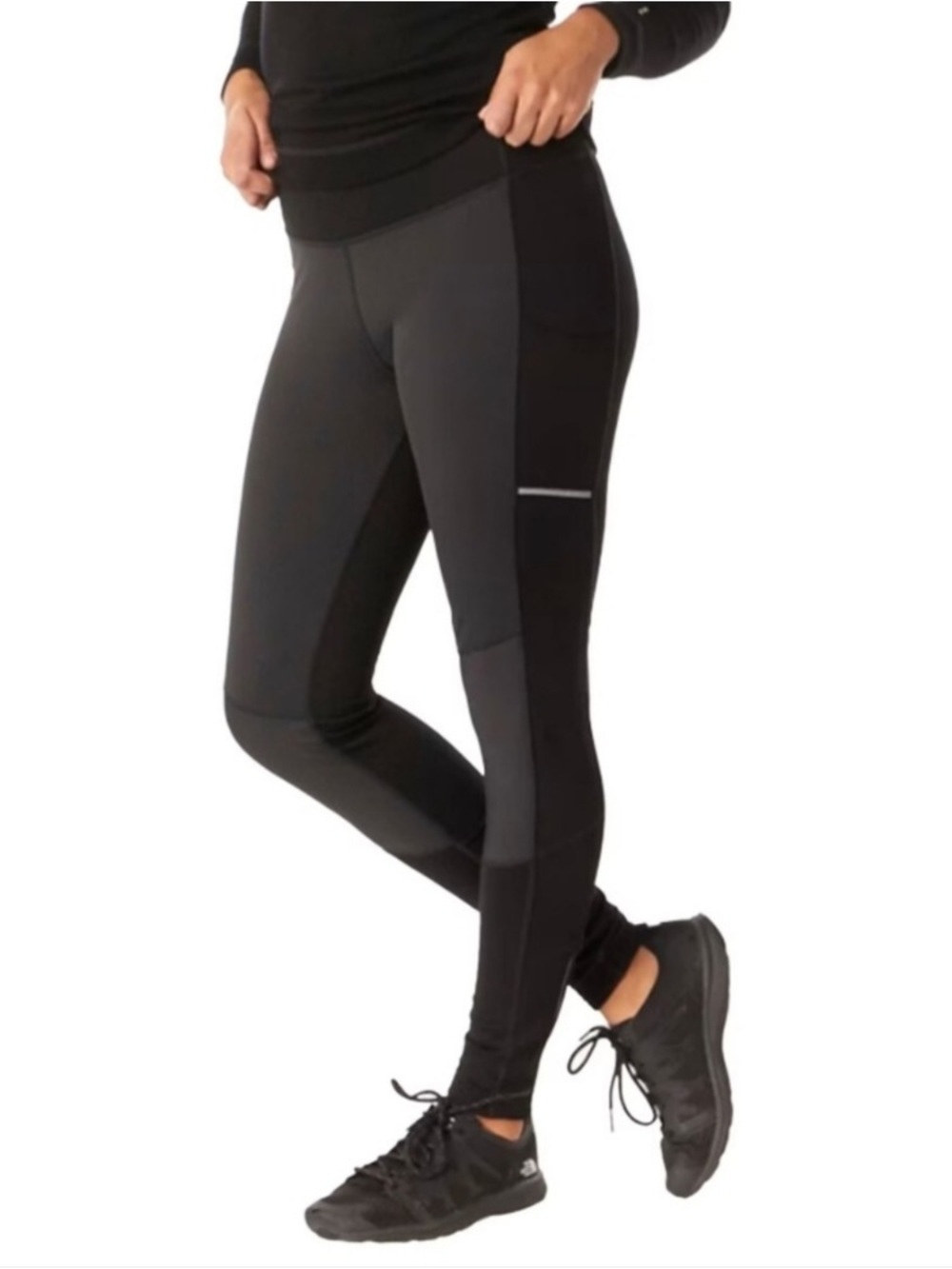 Smartwool Black Performance Joggers with Subtle Reflective Trim Womans Size L